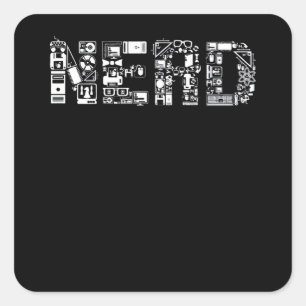 NERD SQUARE STICKER