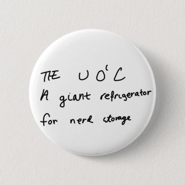 Nerd storage 6 cm round badge (Front)