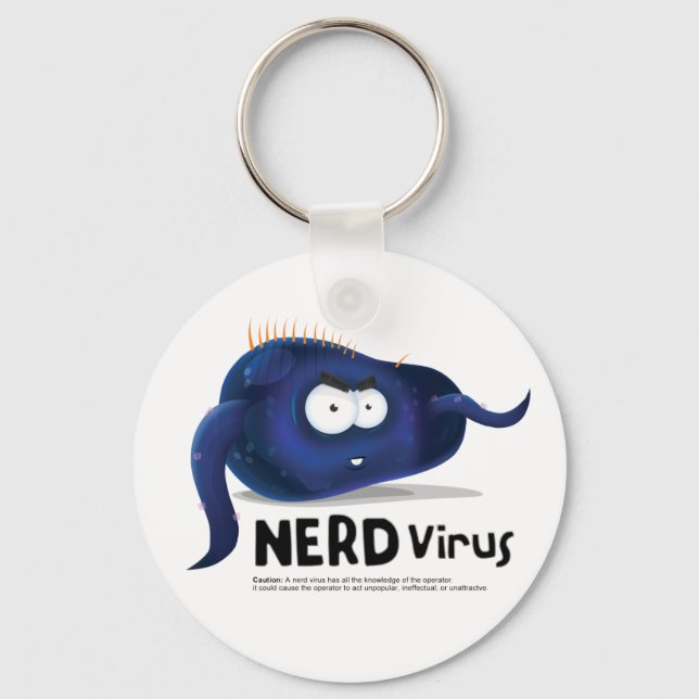 Nerd Virus Key Ring (Front)