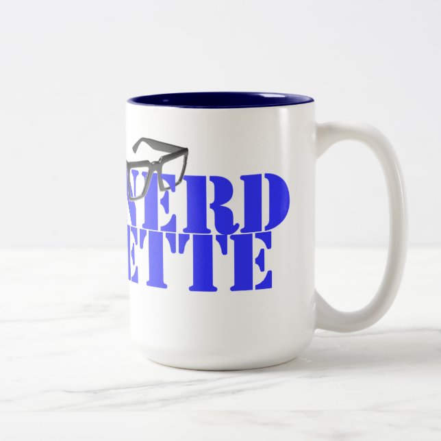 Nerdette Two-Tone Coffee Mug (Right)
