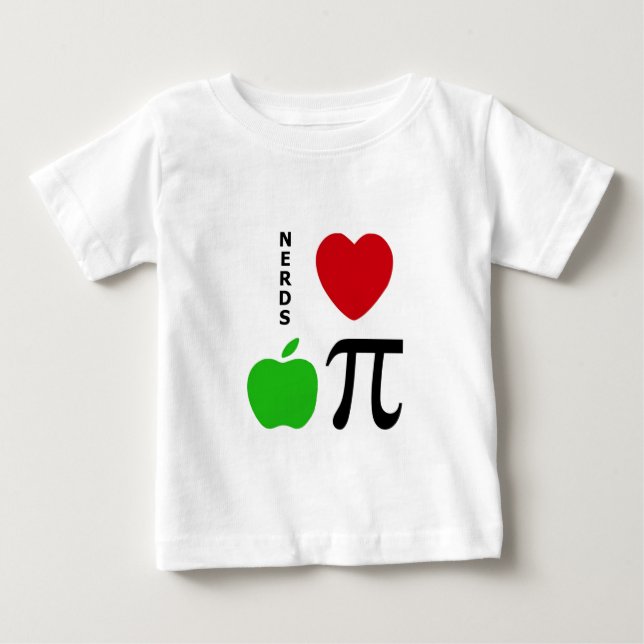 Nerds Love Apple Pie Baby T-Shirt (Front)