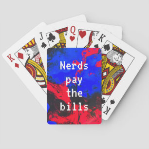 Nerds pay the bills playing cards