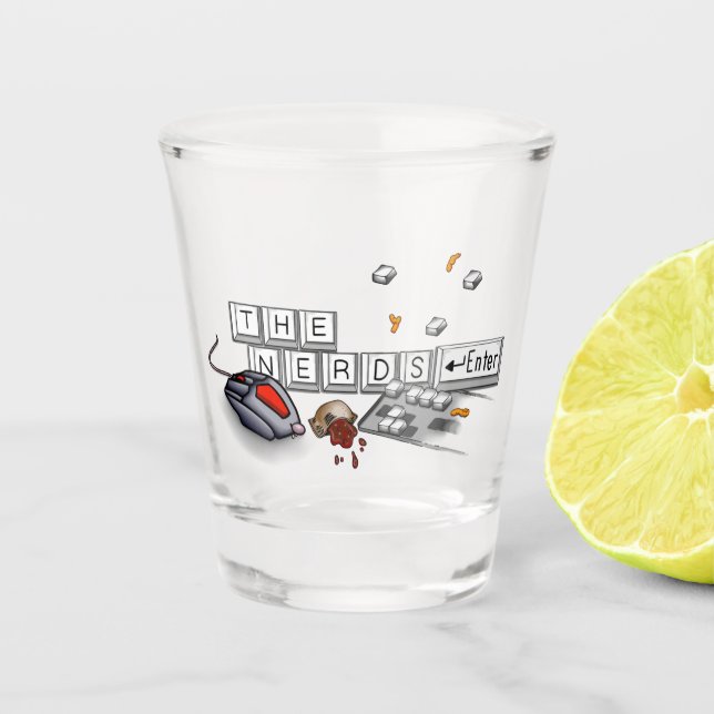 Nerds - PC Master Race Shot Glass (Front)