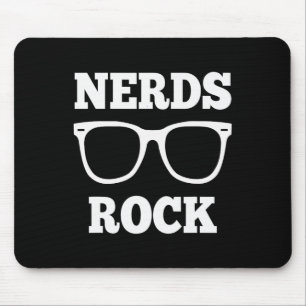 Nerds Rock T Shirt Gamer Geek Fun Cute Nerd Shirt  Mouse Mat
