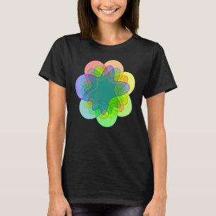 Nerdy 7 Way Venn Diagram Colour Probability Math T T-Shirt