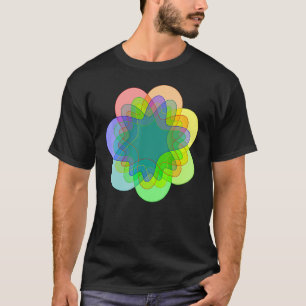 Nerdy 7 Way Venn Diagram Colour Probability Math T T-Shirt
