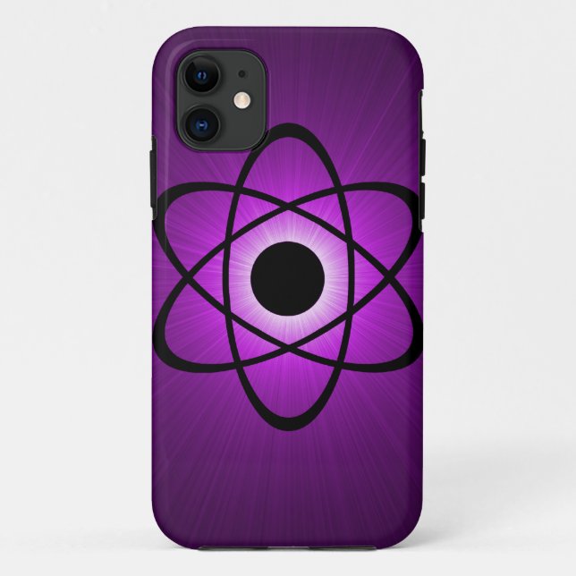 Nerdy Atomic BT iPhone 5 Case, Purple Case-Mate iPhone Case (Back)