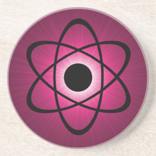 Nerdy Atomic Coaster, Pink Coaster