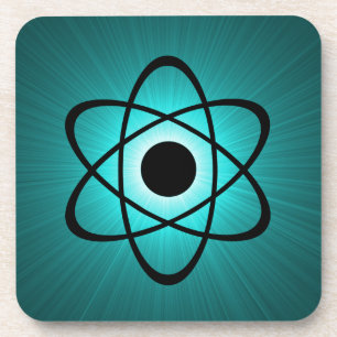 Nerdy Atomic Coaster Set, Teal