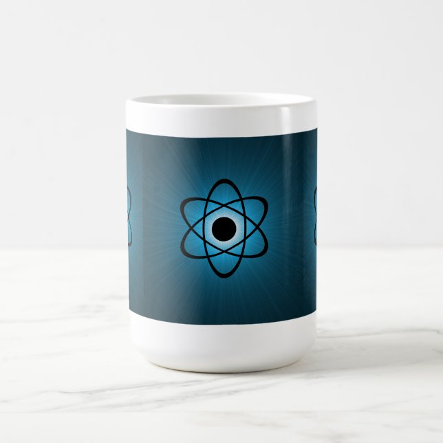 Nerdy Atomic Mug, Blue Coffee Mug (Center)