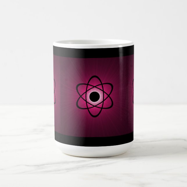 Nerdy Atomic Mug, Pink Coffee Mug (Center)