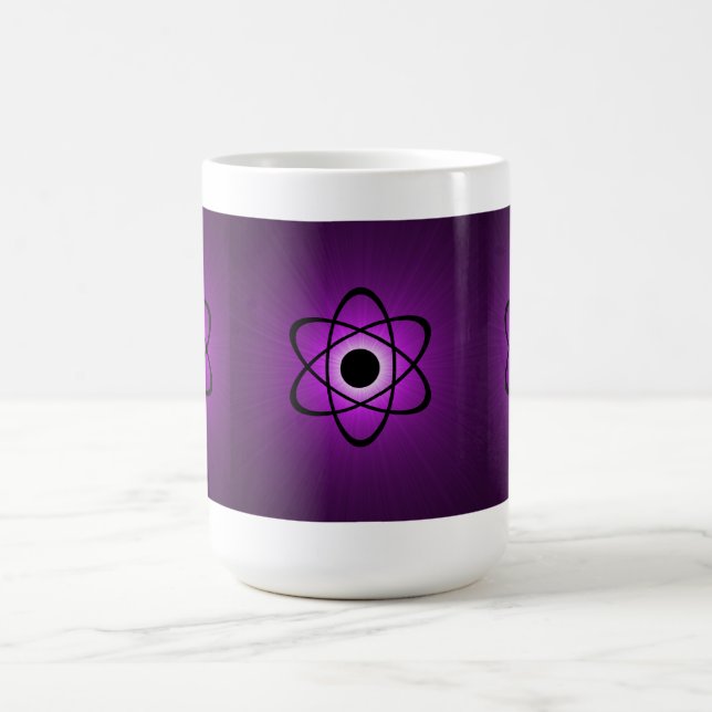 Nerdy Atomic Mug, Purple Coffee Mug (Center)