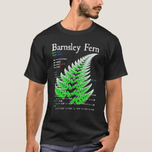 Nerdy Barnsley Fern Fractal Nature Chaos Theory Ma T-Shirt