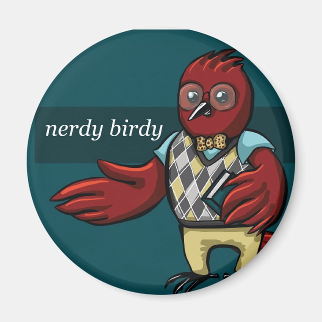 Nerdy Birdy Magnet (Front)
