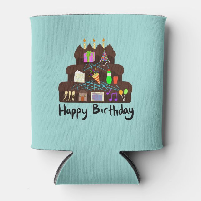 Nerdy Birthday Neural Network Can Cooler (Front)