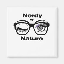 Nerdy by Nature Funny Geek Design with Glasses