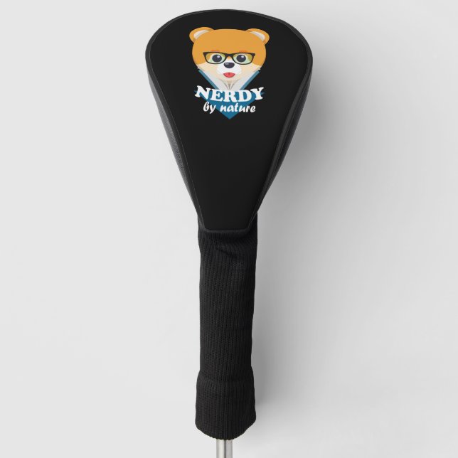 Nerdy By Nature Pomeranian Golf Head Cover (Front)