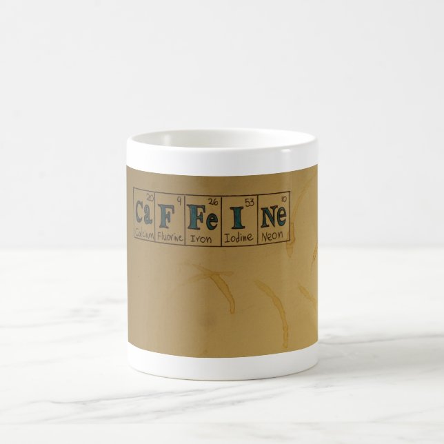 Nerdy Caffeine Coffee Mug (Center)