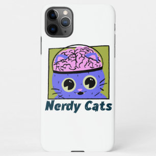 Nerdy Cats, Brain Design iPhone 11Pro Max Case