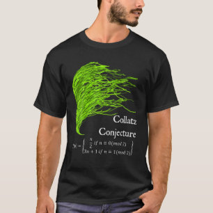 Nerdy Collatz Conjecture 3N 1 Green Seaweed Math T T-Shirt