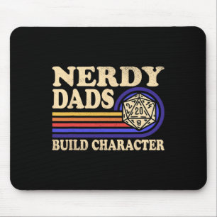 Nerdy Dad Rpg Gaming D20 Tabletop Games Funny Rpg  Mouse Mat