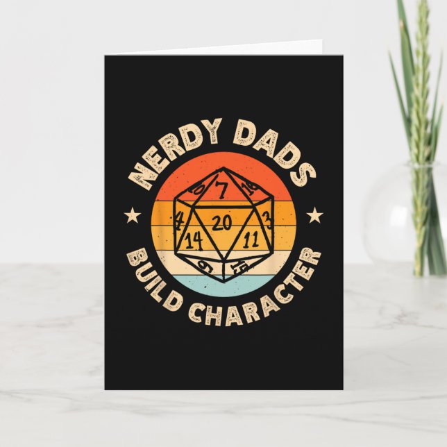 Nerdy Dads Build Character  Card (Front)