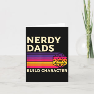 Nerdy Dads Build Character, Retro Tabletop Rpg Fat Card