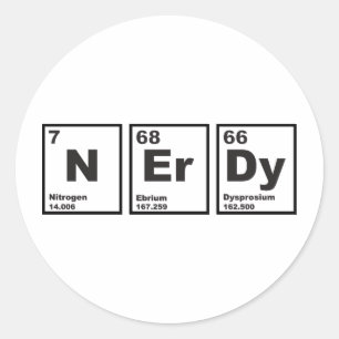 Nerdy Elements Classic Round Sticker