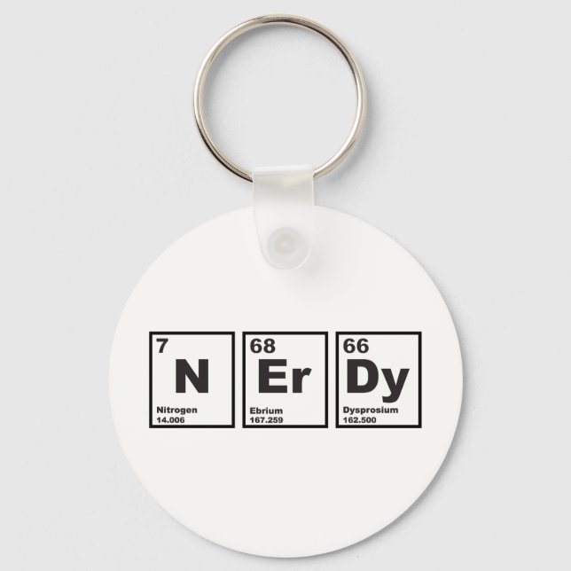 Nerdy Elements Key Ring (Front)