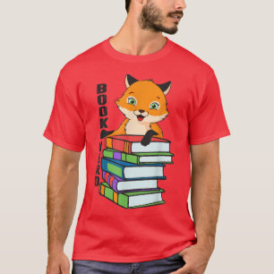 Nerdy Fox Book, Funny Animal Lover For Men Women,  T-Shirt