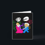 Nerdy Funny Pythagoras Fighting Over C Squared Mat Card<br><div class="desc">Nerdy Funny Pythagoras Fighting Over C Squared Math Teacher</div>