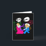 Nerdy Funny Pythagoras Fighting Over C Squared Mat Card<br><div class="desc">Nerdy Funny Pythagoras Fighting Over C Squared Math Teacher</div>