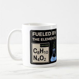 Nerdy Gift for Coffee Lovers Fueled by the Element Coffee Mug