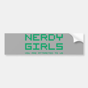 Nerdy Girls 2 Bumper Sticker