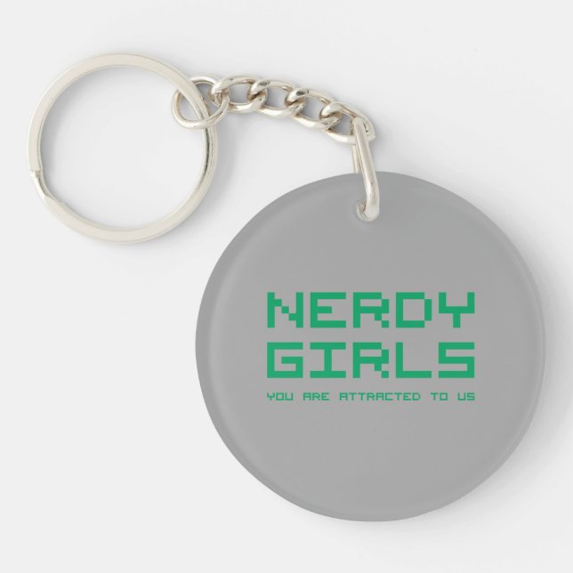 Nerdy Girls 2 Key Ring (Front)