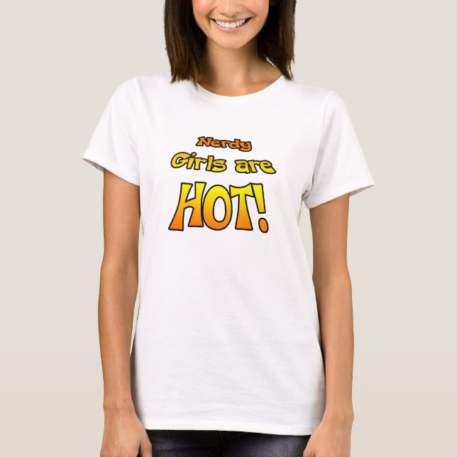 Nerdy Girls are HOT! women's T T-Shirt (Front)