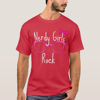 Nerdy Girls Rock Gamer Geek Chic Fun Cute Nerd fam T-Shirt
