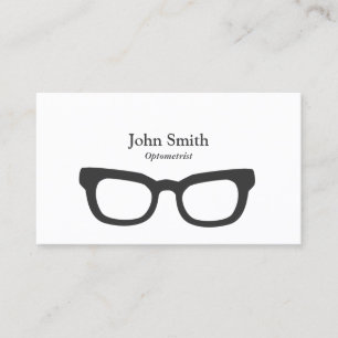 Nerdy Glasses Optometrist Business Card
