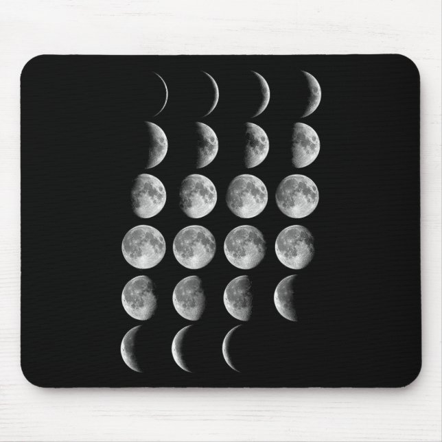 Nerdy Leonard Moon Phases Space Science Student Te Mouse Mat (Front)