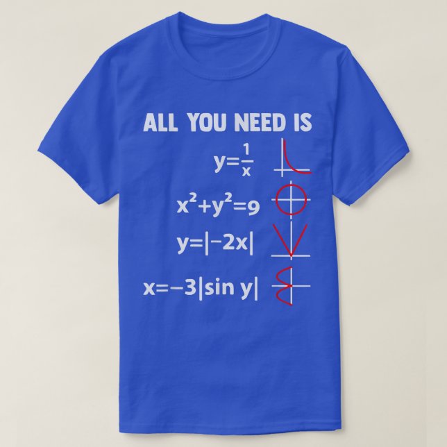 Nerdy Math Equation Mathematics Science Geometry  T-Shirt (Design Front)