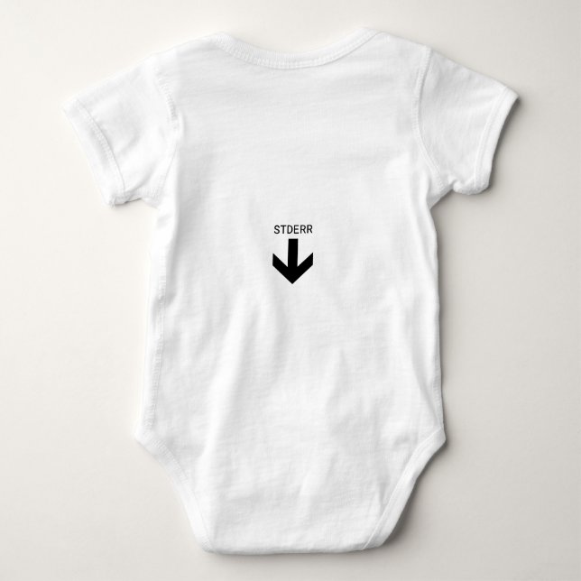 Nerdy *NIX programmer Baby Bodysuit (Back)