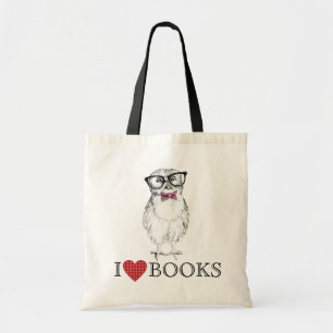 Nerdy Owlet library bird Tote Bag