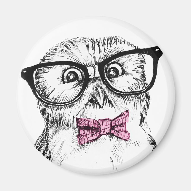Nerdy owlet magnet (Front)