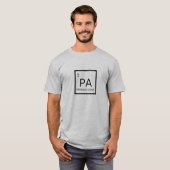 Nerdy Periodic Table Element of Pennsylvania T-Shirt (Front Full)