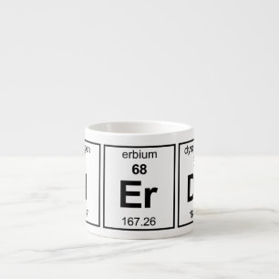 NErDy Periodic Table Espresso Cup
