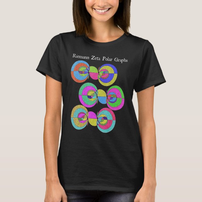 Nerdy Riemann Zeta Polar Graphs Math Analysis Teac T-Shirt (Front)