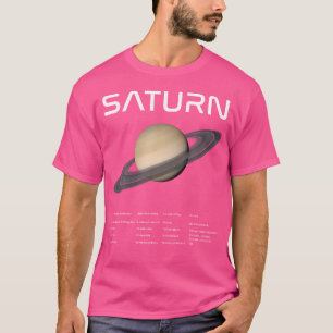 Nerdy Saturn Astronomy Science Planets Solar Syste T-Shirt