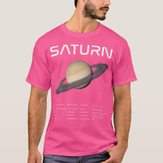 Nerdy Saturn Astronomy Science Planets Solar Syste T-Shirt