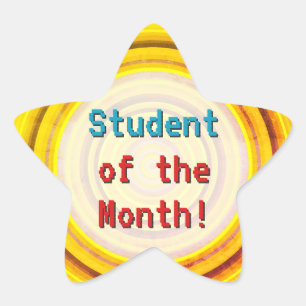Nerdy "Student of the Month!" Sticker