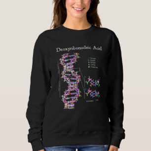 Nerdy Vintage Dna Genetics Chemistry Biology Scien Sweatshirt